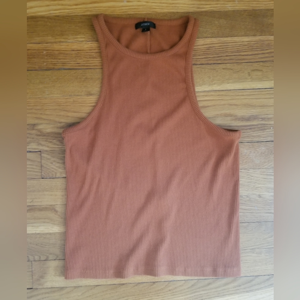 J Crew Racerback Rib Knit Top
